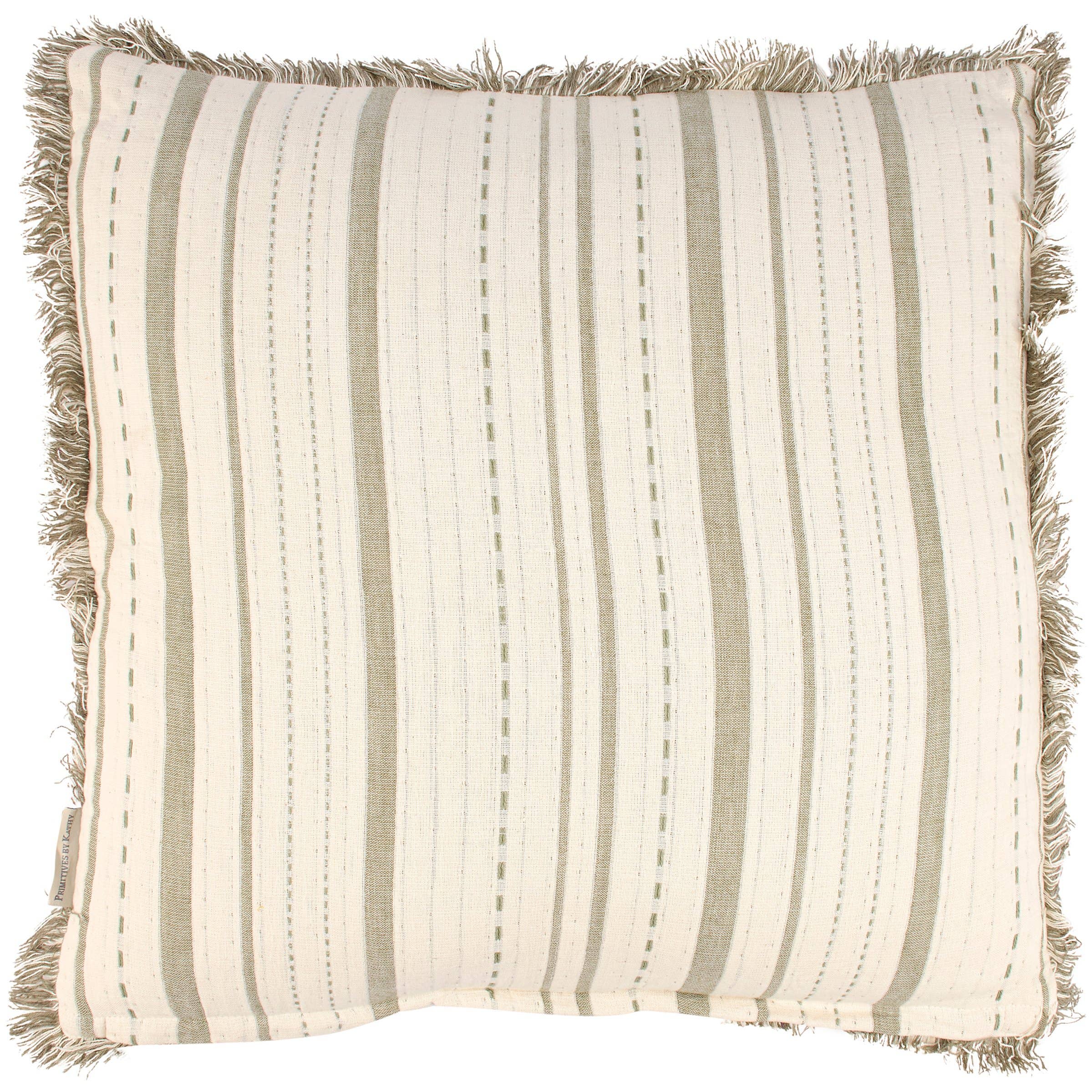 Striped Green Pillow