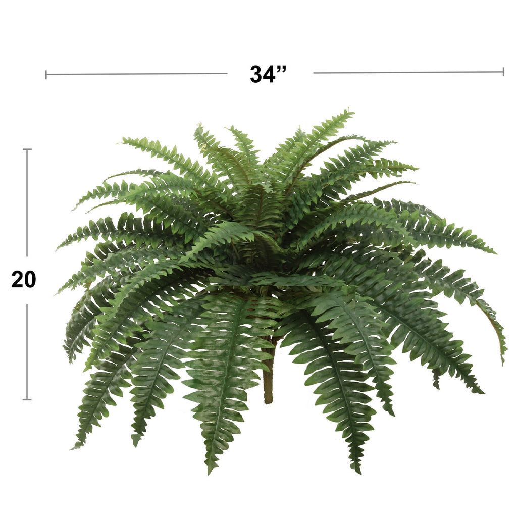 Boston Fern 34" Lush Decorative Indoor Plant Spring Decor 24