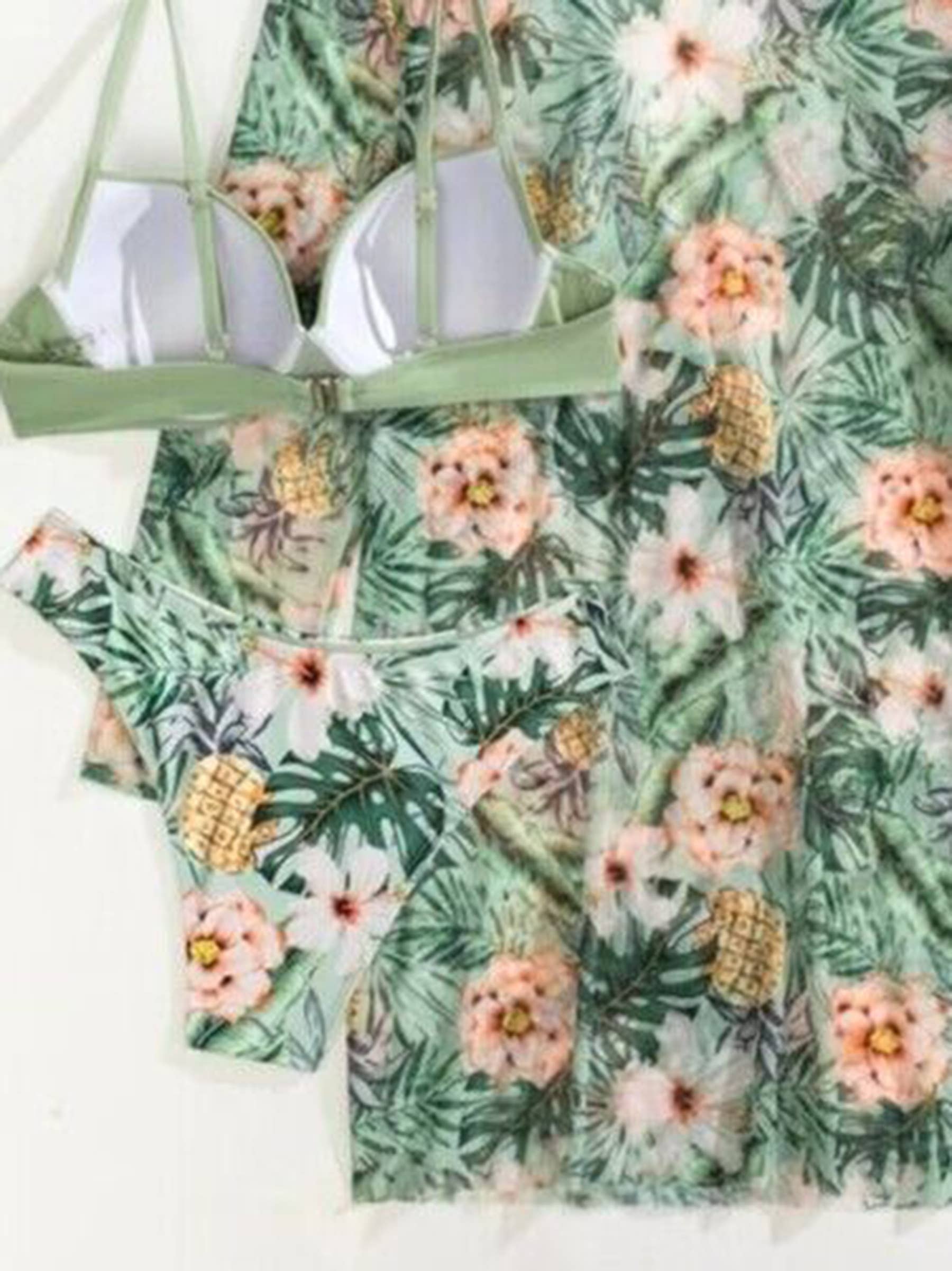Sunscreen Beach Swimsuit Three Piece Set