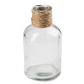 Jute Embellished Small Glass Apothecary Bottle - Select Size