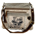 Canvas Shoulder Bag With Skull And Hat