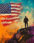 Soldier - American USA Patriotic Wall Art Prints - 8"x10" Art Print for 11"x14" Frame