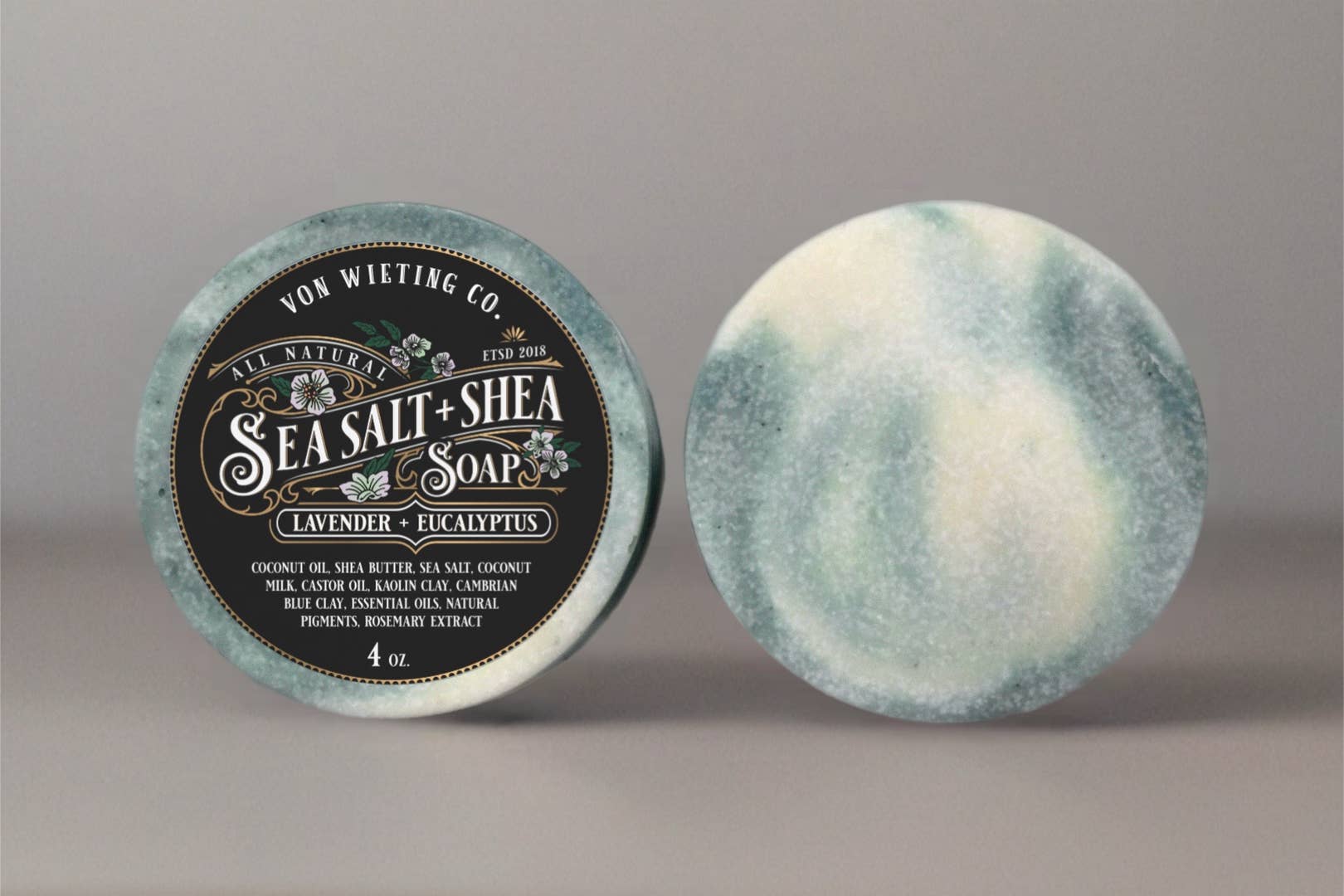 Lavender + Eucalyptus Sea Salt & Shea Soap
