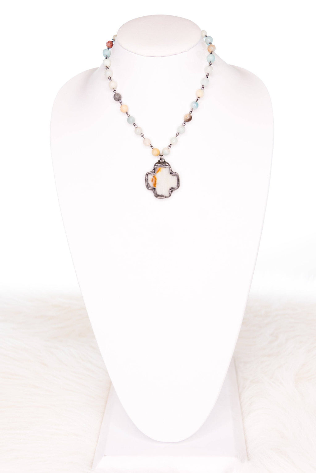 Theresa Necklace in Amazonite