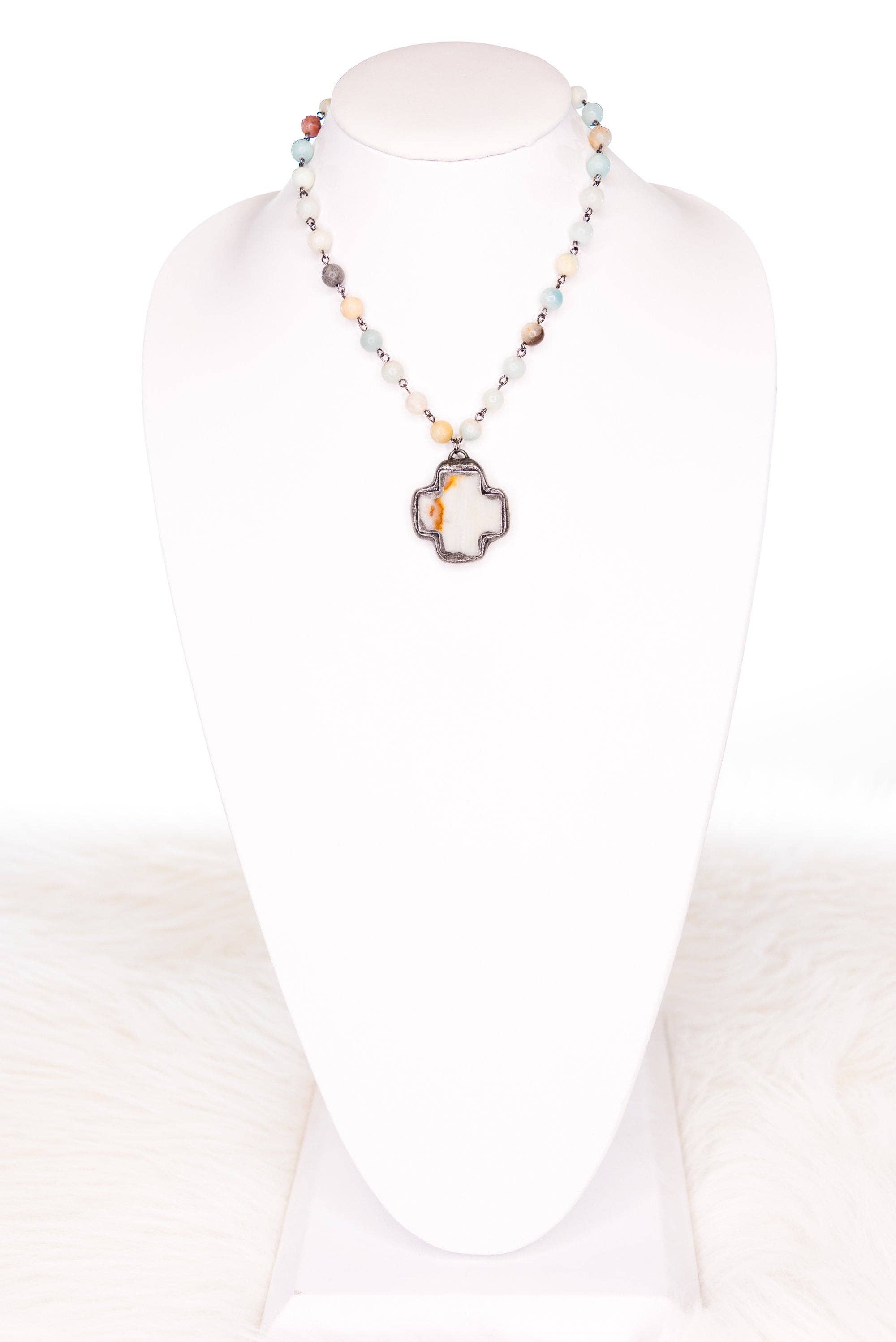 Theresa Necklace in Amazonite