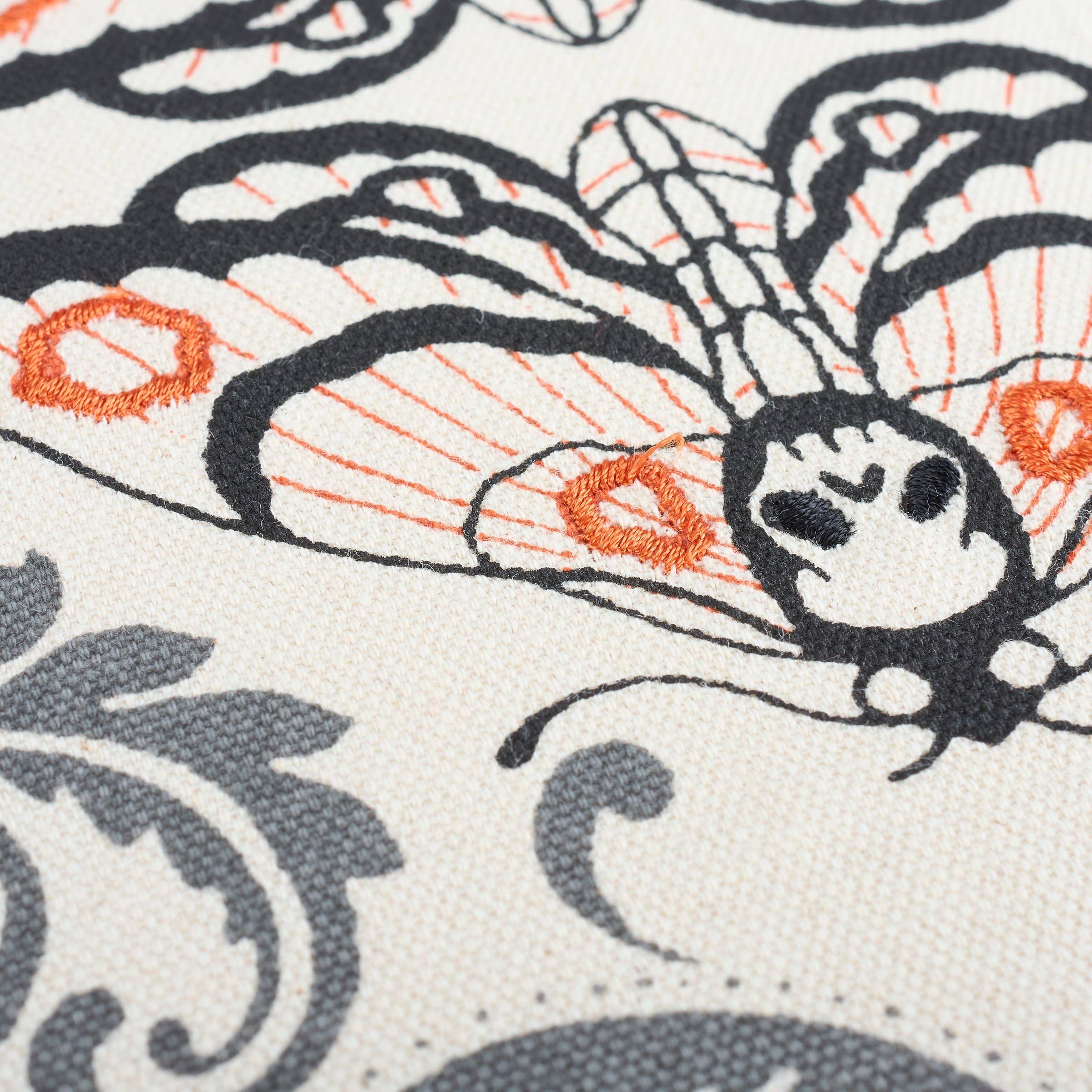 Moth Skull Pillow