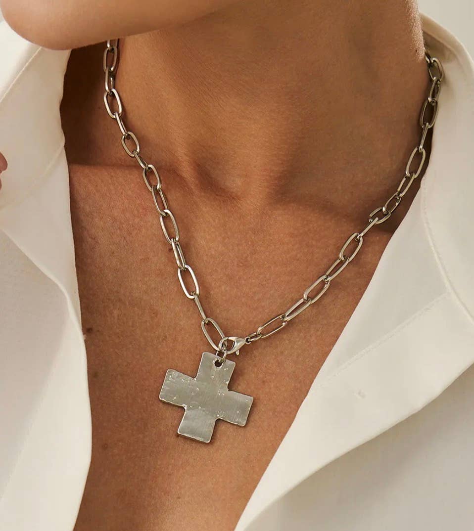 Chunky Cross Necklace