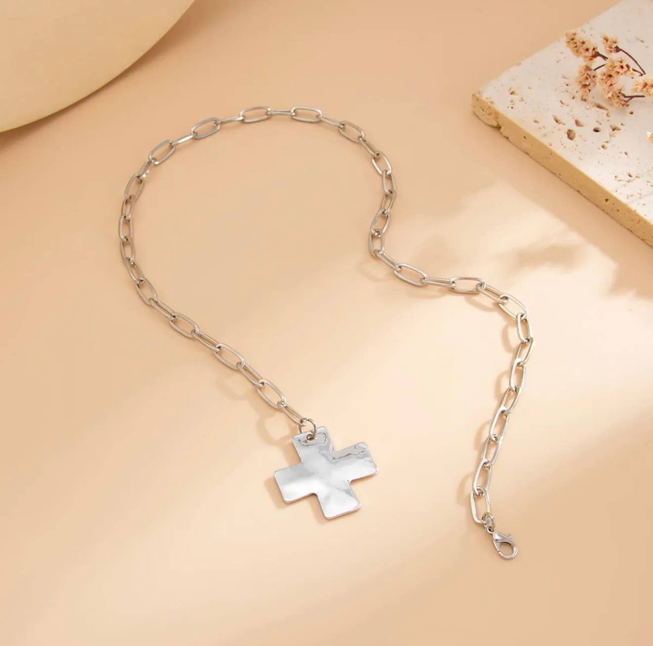 Chunky Cross Necklace