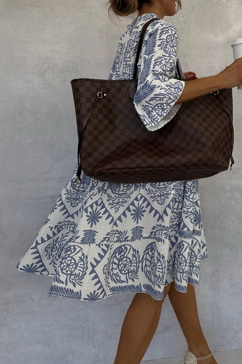 Floral Pattern Casual Dress