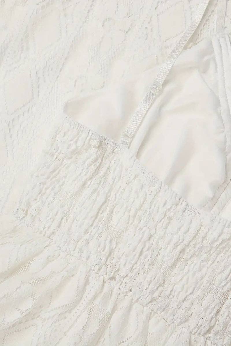 Lace V-Neck Evening Dress