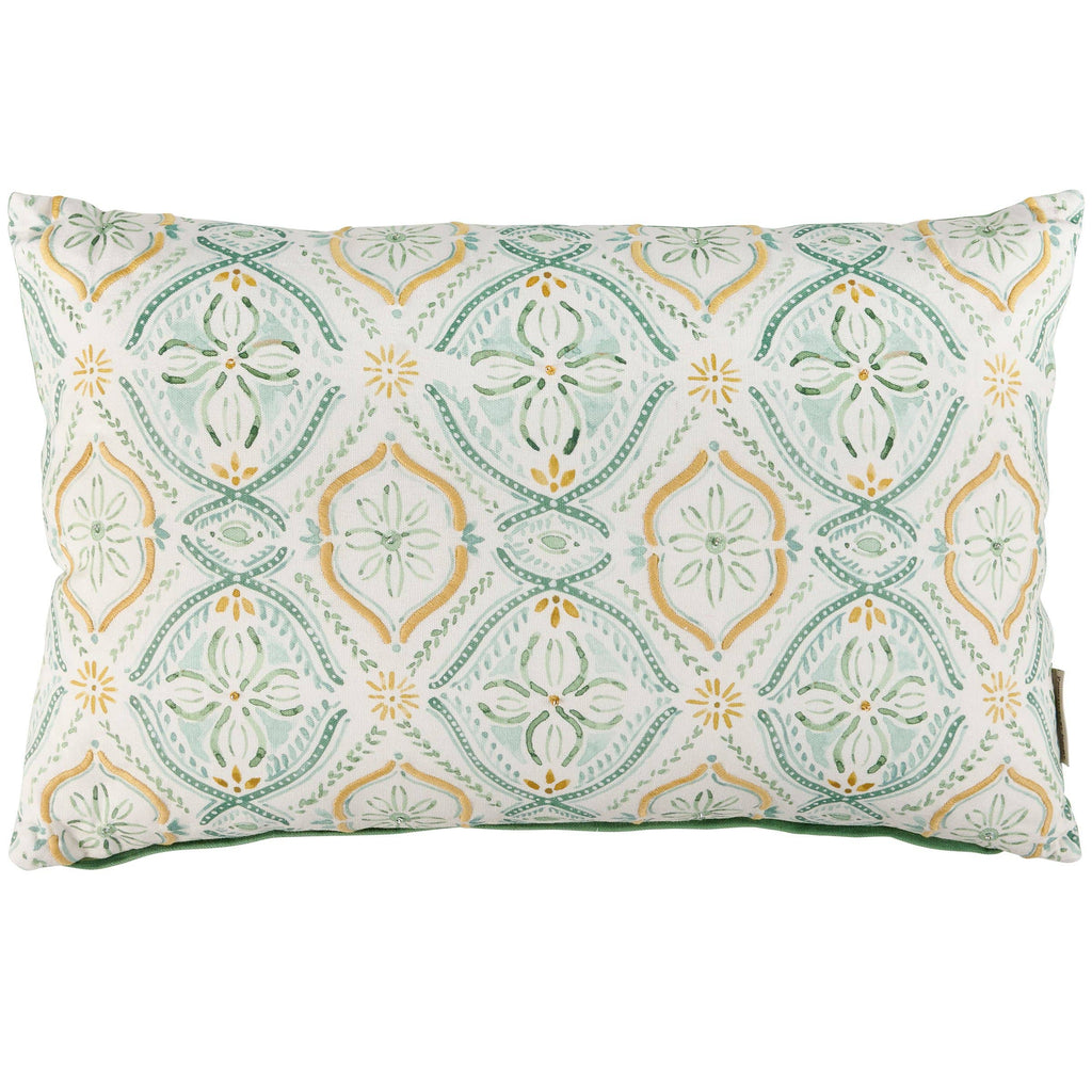 Green Beaded Pillow
