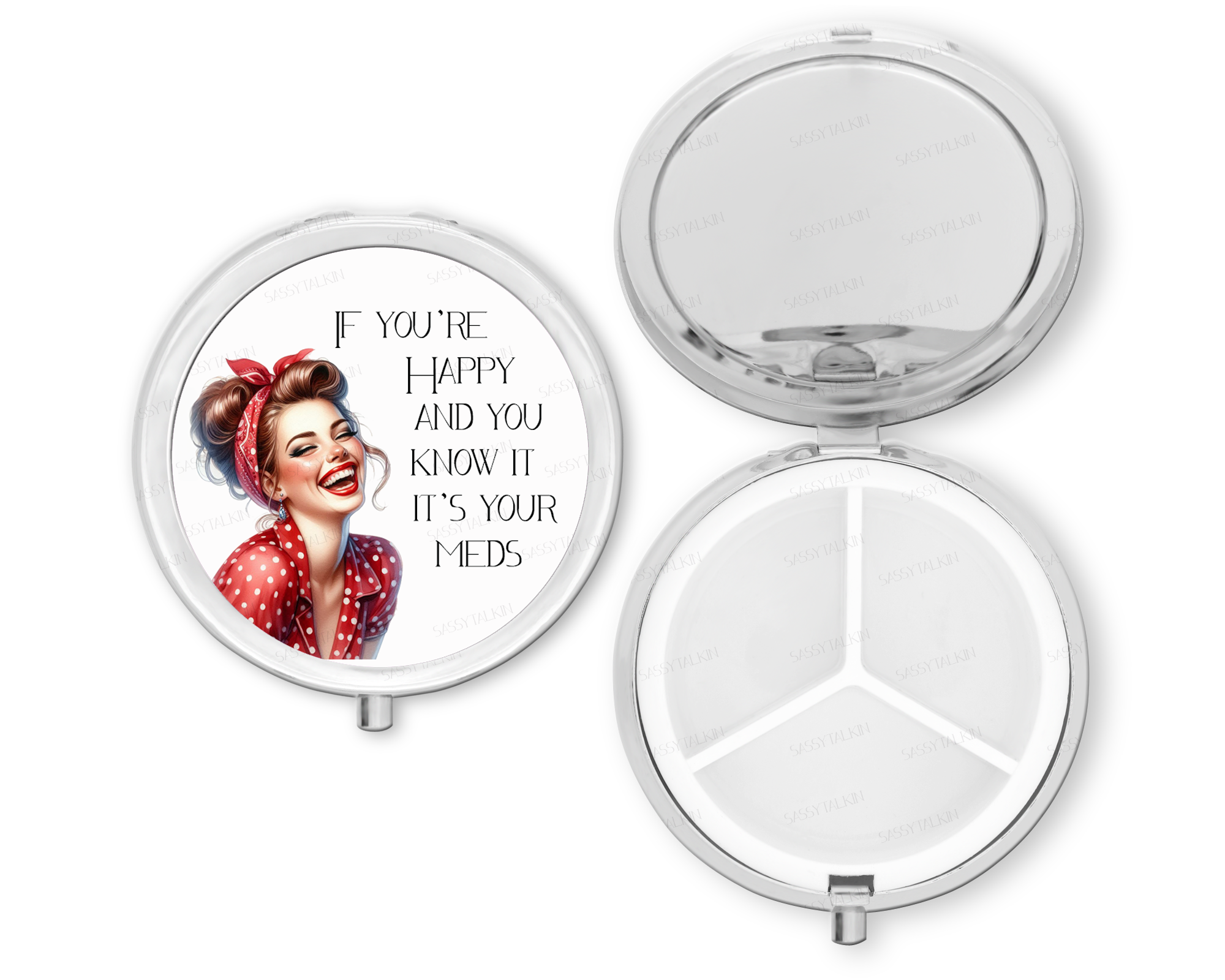 Purse Pill Box Organizer, If you're happy and you know it