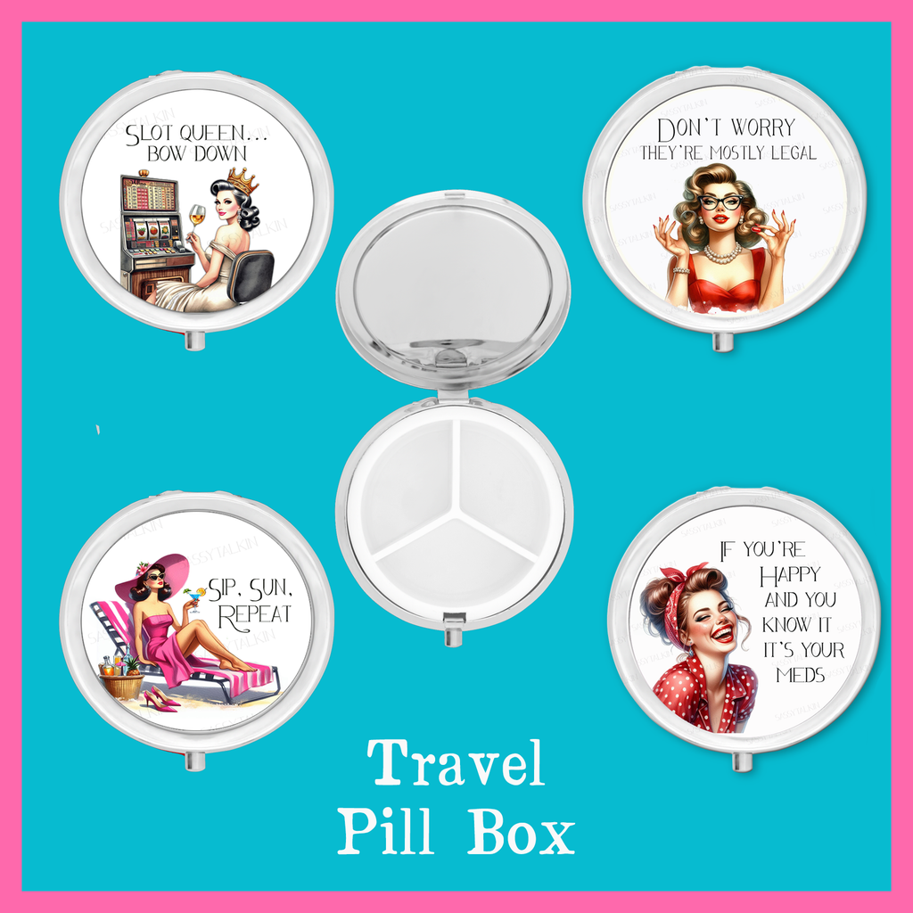Purse Pill Box Organizer, Don't worry they're mostly legal