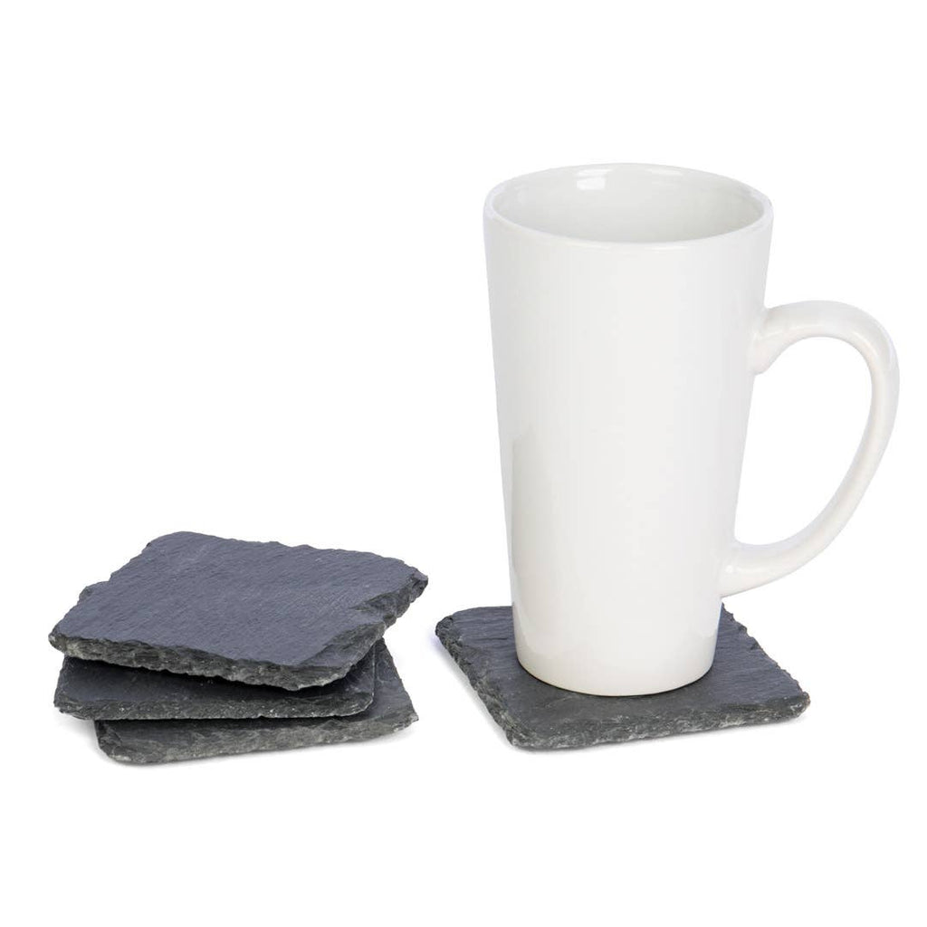 S/4 SQ SLATE COASTERS