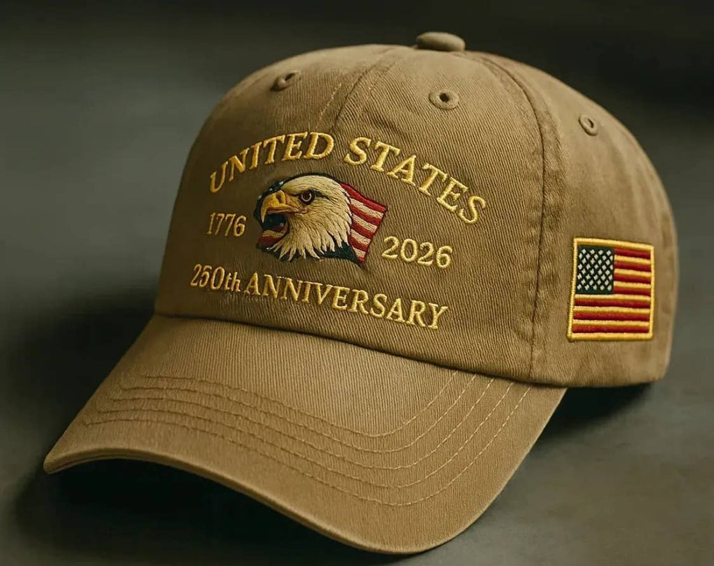 250th Anniversary Embroidered Eagle Baseball Cap