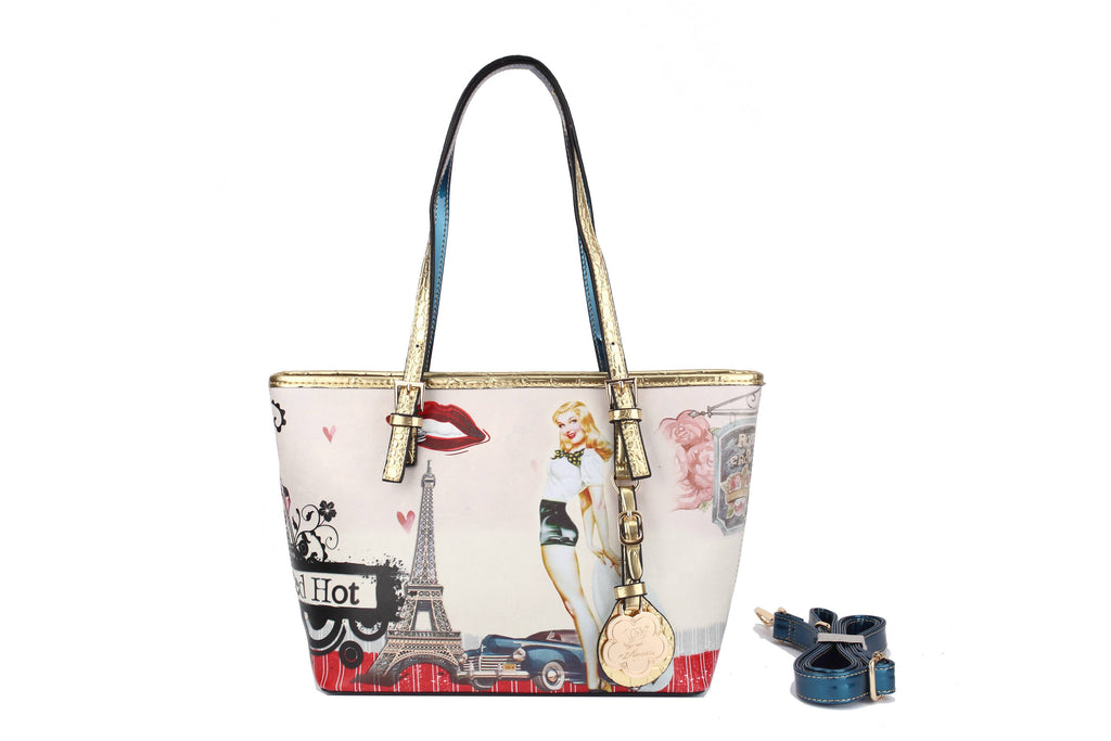 Arosa Retro Glamour Parisian Tote Bag