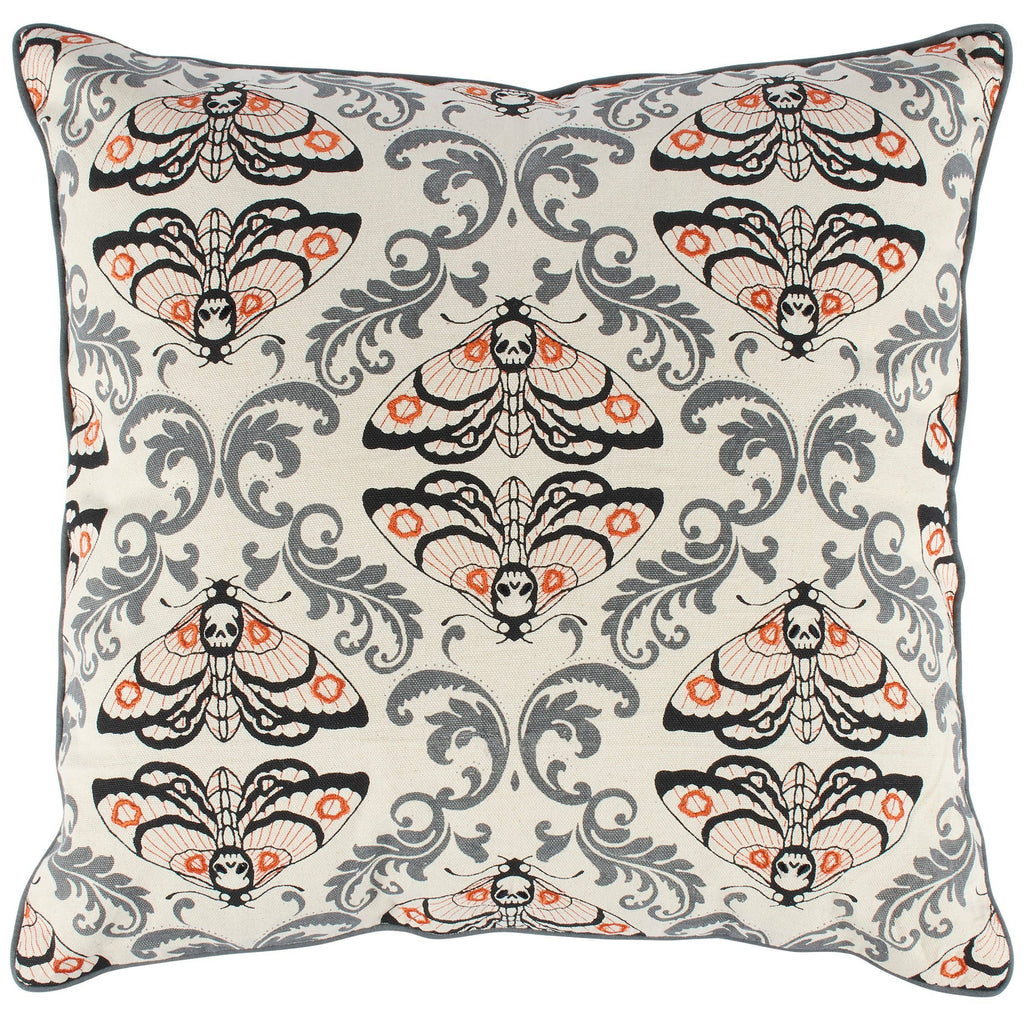 Moth Skull Pillow