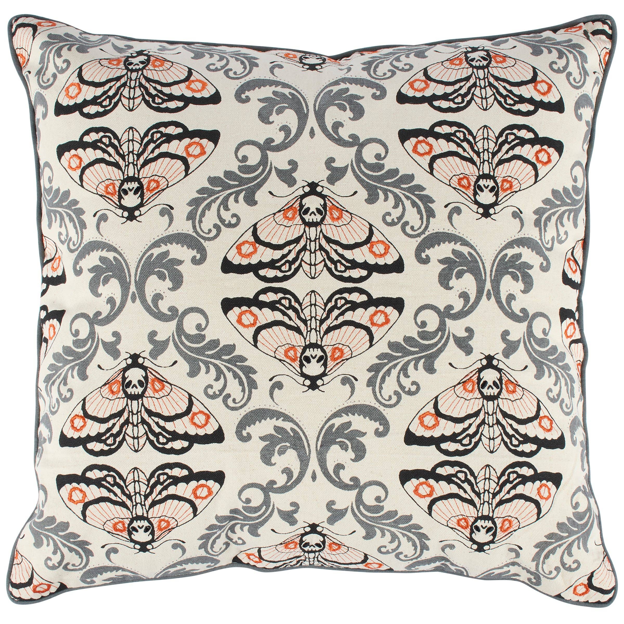 Moth Skull Pillow