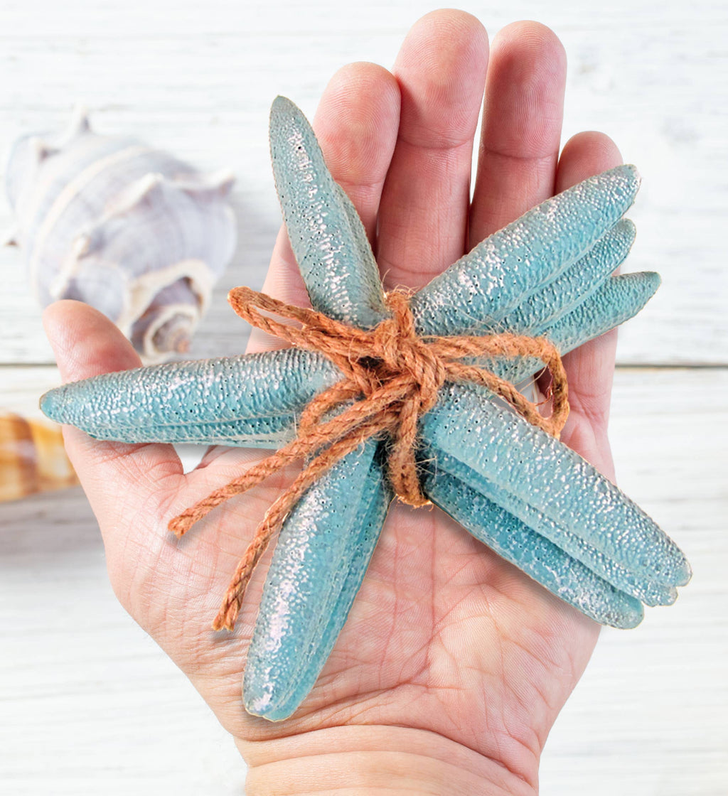 Nautical Décor - Resin Turquoise Starfish